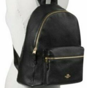coach backpack women's black
